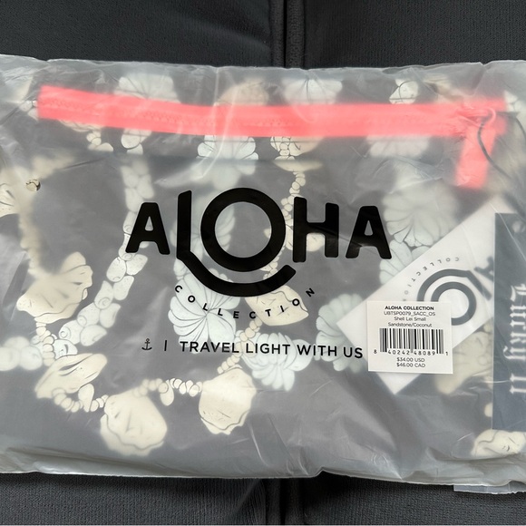 ALOHA Collection Shell Lei Small Pouch New - Picture 3 of 4